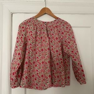 J Crew Liberty print blouse